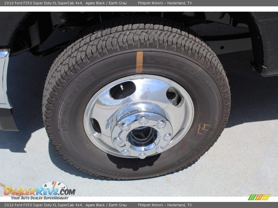 2019 Ford F350 Super Duty XL SuperCab 4x4 Agate Black / Earth Gray Photo #5