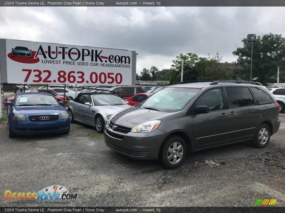 2004 Toyota Sienna LE Phantom Gray Pearl / Stone Gray Photo #1