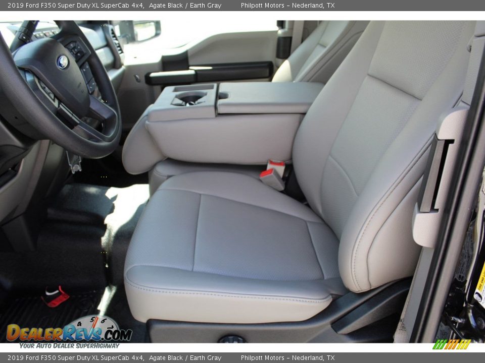 2019 Ford F350 Super Duty XL SuperCab 4x4 Agate Black / Earth Gray Photo #10