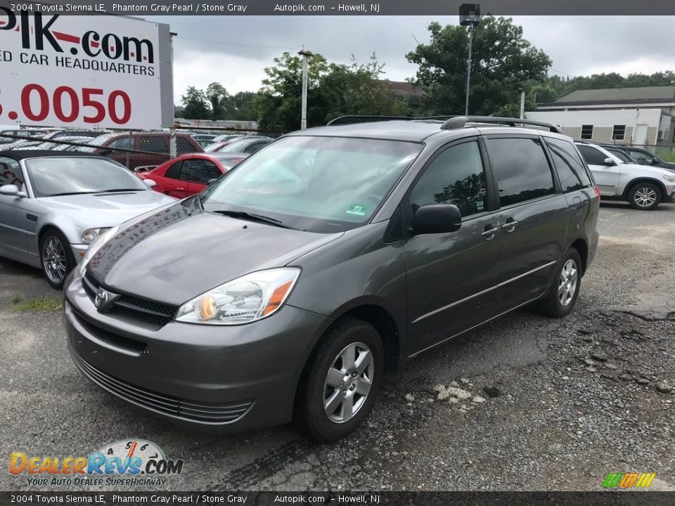 2004 Toyota Sienna LE Phantom Gray Pearl / Stone Gray Photo #4
