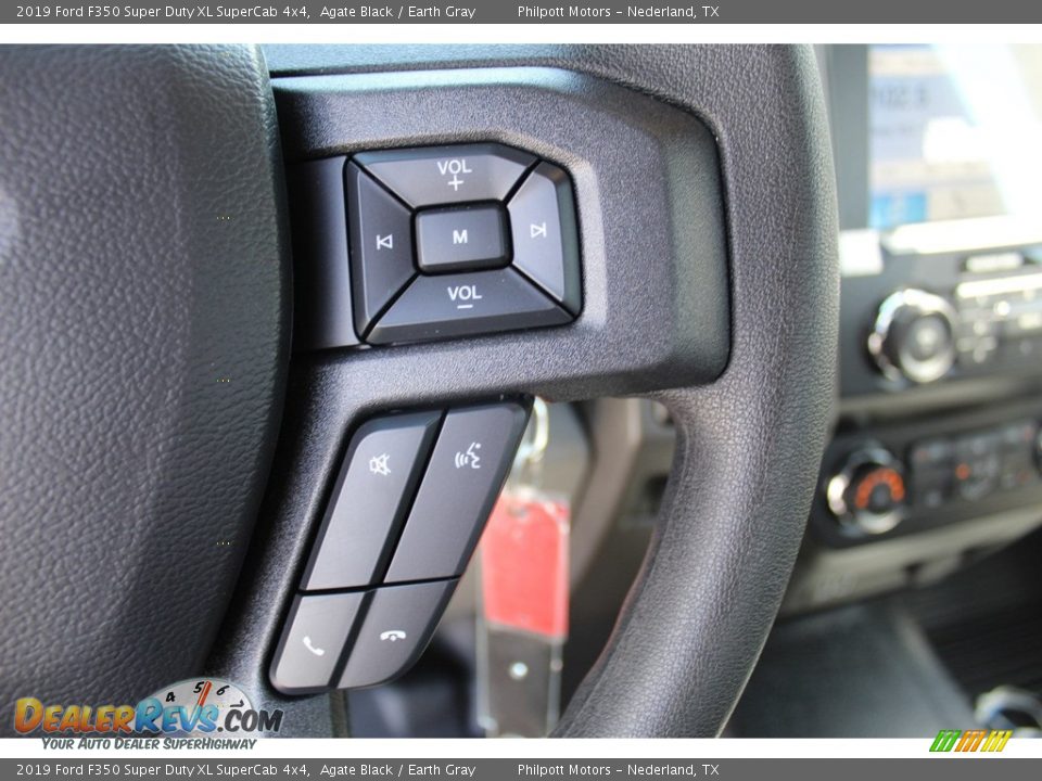 2019 Ford F350 Super Duty XL SuperCab 4x4 Agate Black / Earth Gray Photo #12
