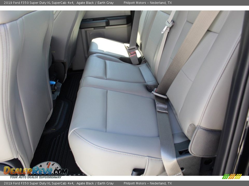 2019 Ford F350 Super Duty XL SuperCab 4x4 Agate Black / Earth Gray Photo #19