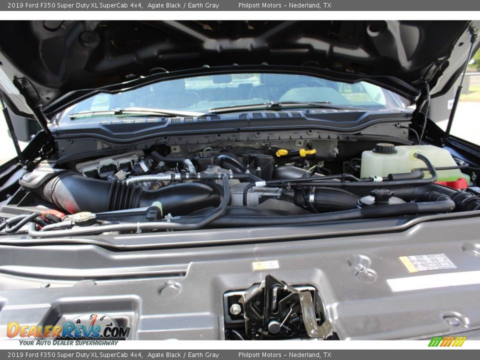 2019 Ford F350 Super Duty XL SuperCab 4x4 Agate Black / Earth Gray Photo #22