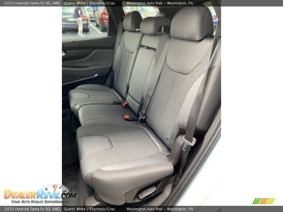 2020 Hyundai Santa Fe SEL AWD Quartz White / Espresso/Gray Photo #19