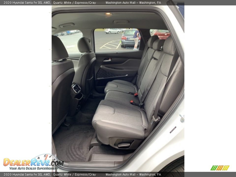 2020 Hyundai Santa Fe SEL AWD Quartz White / Espresso/Gray Photo #20