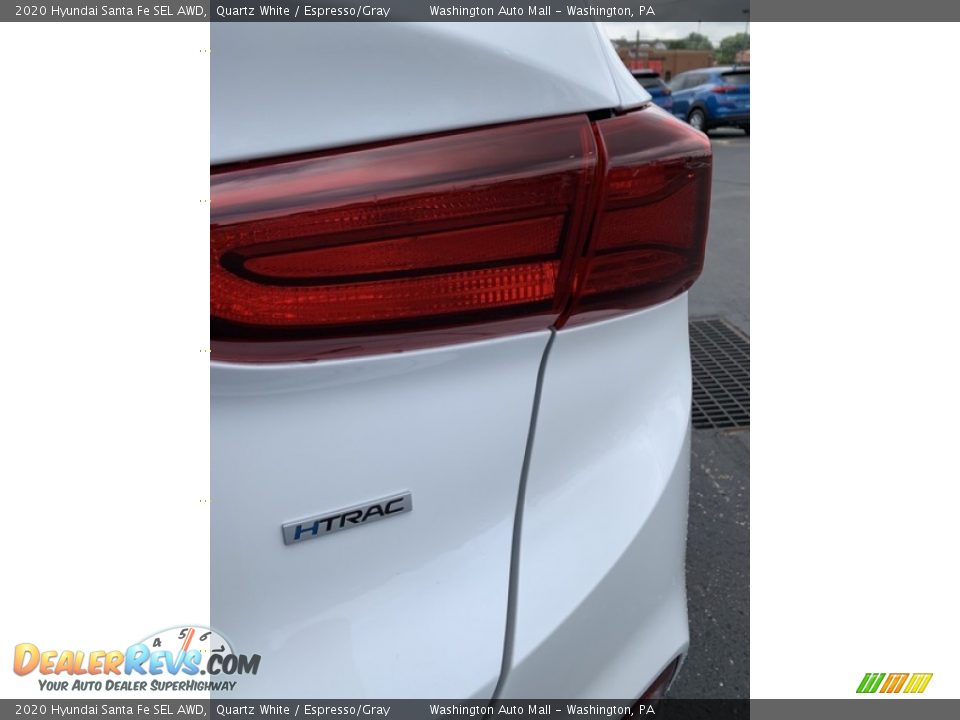 2020 Hyundai Santa Fe SEL AWD Quartz White / Espresso/Gray Photo #24