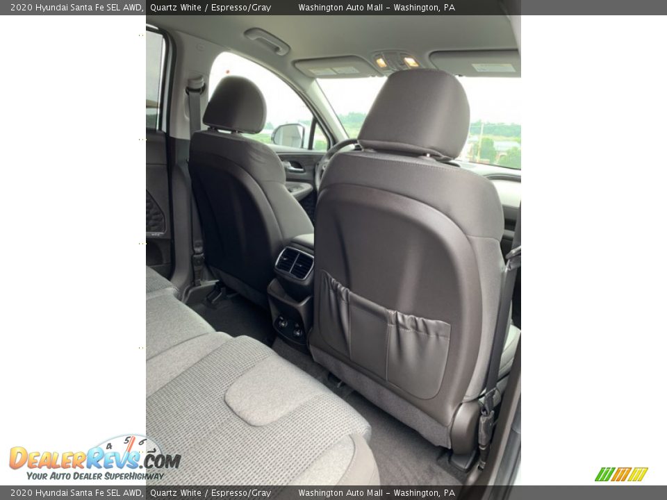 2020 Hyundai Santa Fe SEL AWD Quartz White / Espresso/Gray Photo #27