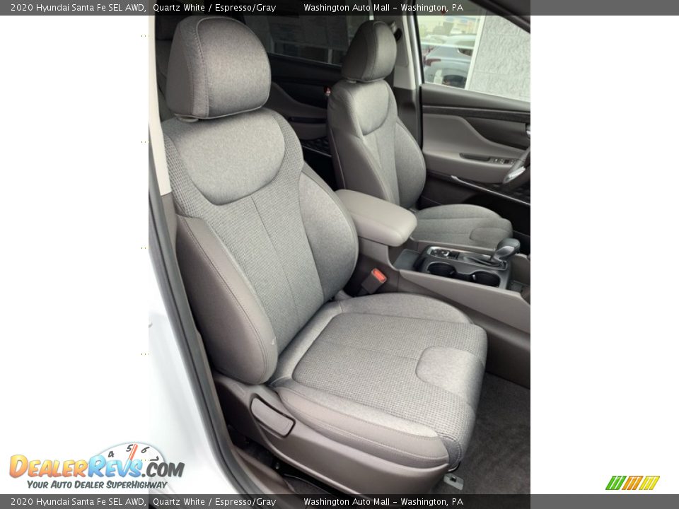 2020 Hyundai Santa Fe SEL AWD Quartz White / Espresso/Gray Photo #29