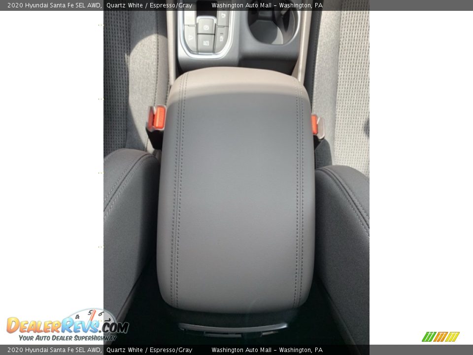2020 Hyundai Santa Fe SEL AWD Quartz White / Espresso/Gray Photo #36