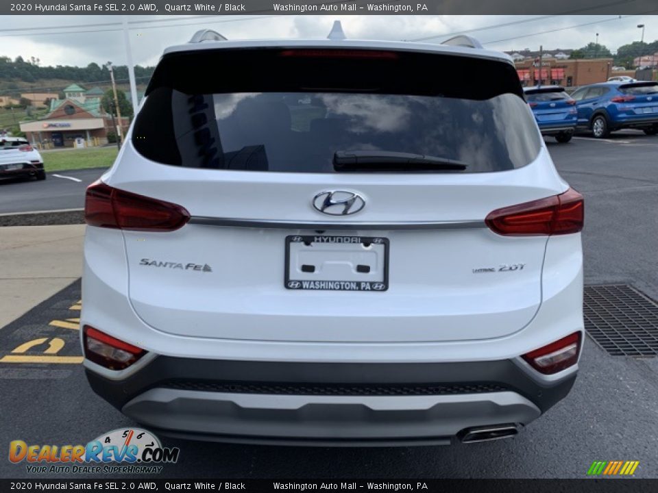 2020 Hyundai Santa Fe SEL 2.0 AWD Quartz White / Black Photo #5