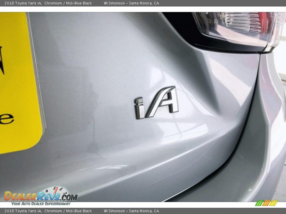 2018 Toyota Yaris iA Chromium / Mid-Blue Black Photo #7