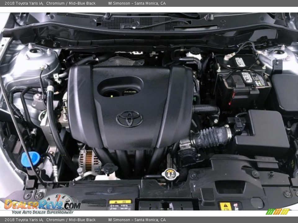 2018 Toyota Yaris iA Chromium / Mid-Blue Black Photo #9