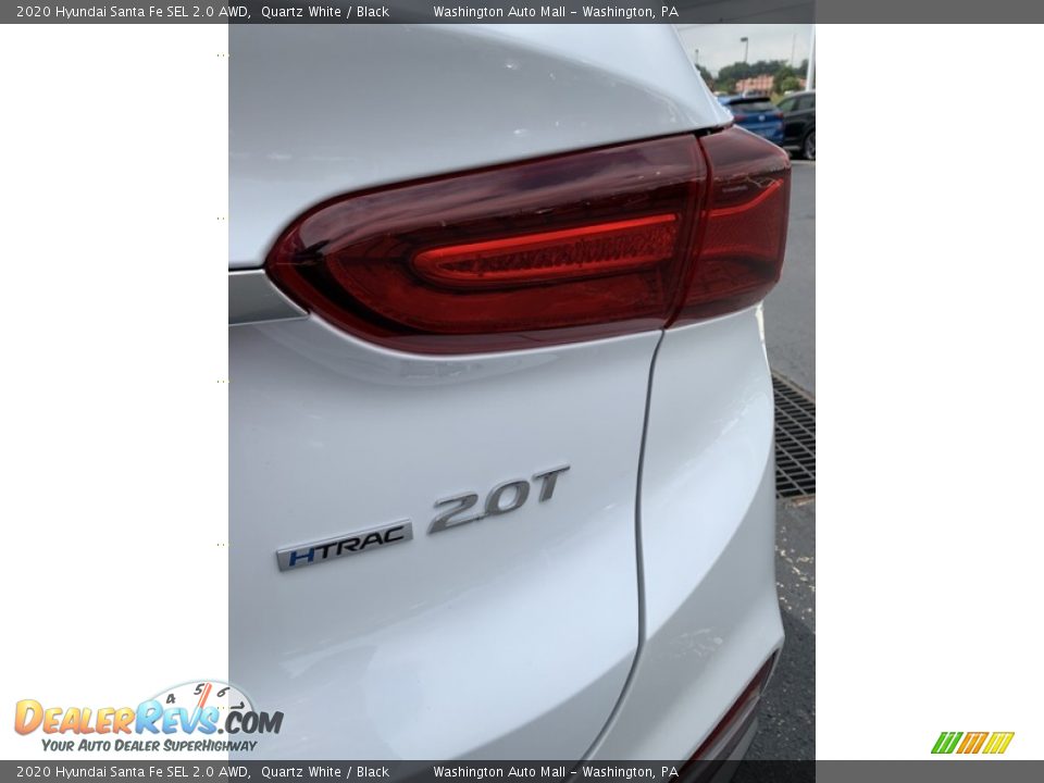 2020 Hyundai Santa Fe SEL 2.0 AWD Quartz White / Black Photo #24