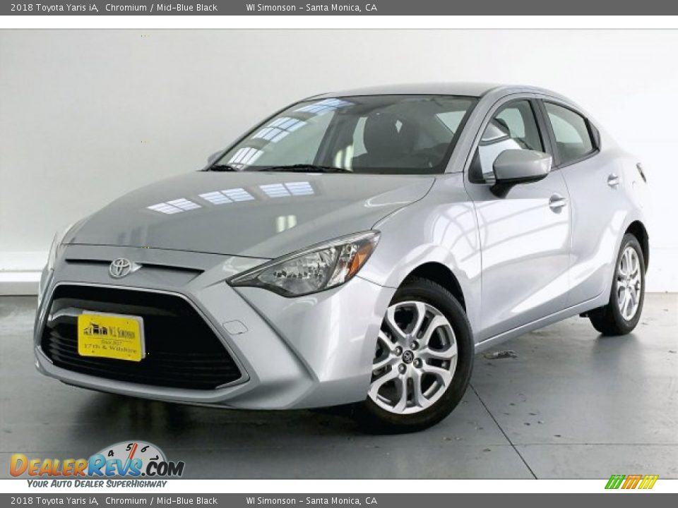 2018 Toyota Yaris iA Chromium / Mid-Blue Black Photo #12