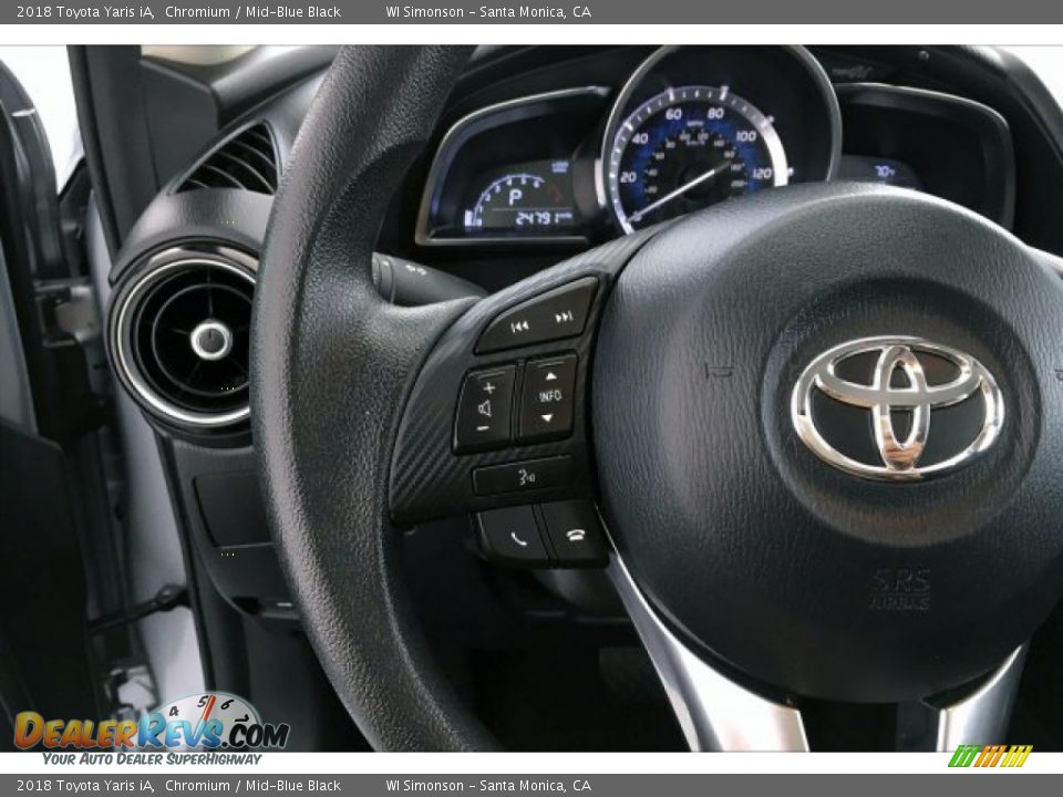 2018 Toyota Yaris iA Chromium / Mid-Blue Black Photo #18