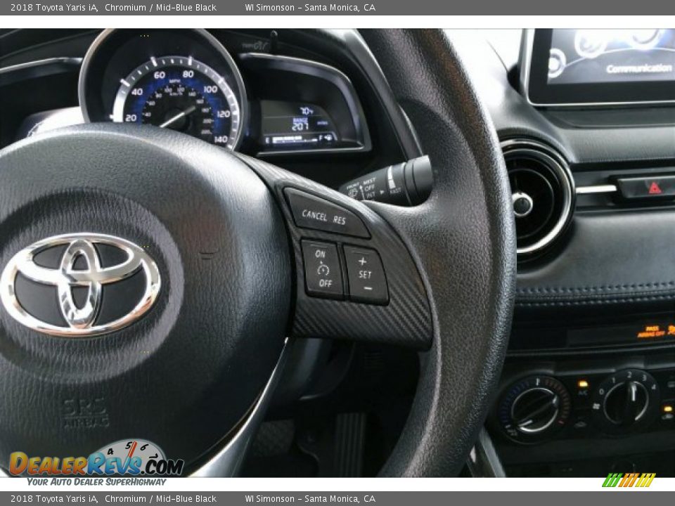 2018 Toyota Yaris iA Chromium / Mid-Blue Black Photo #19
