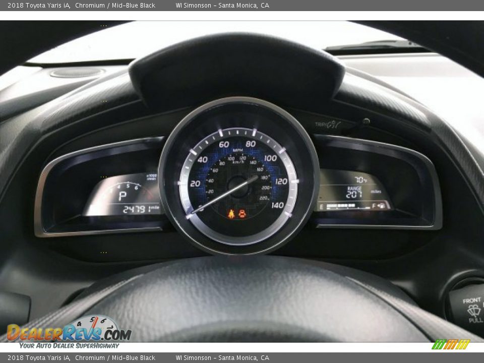 2018 Toyota Yaris iA Chromium / Mid-Blue Black Photo #20