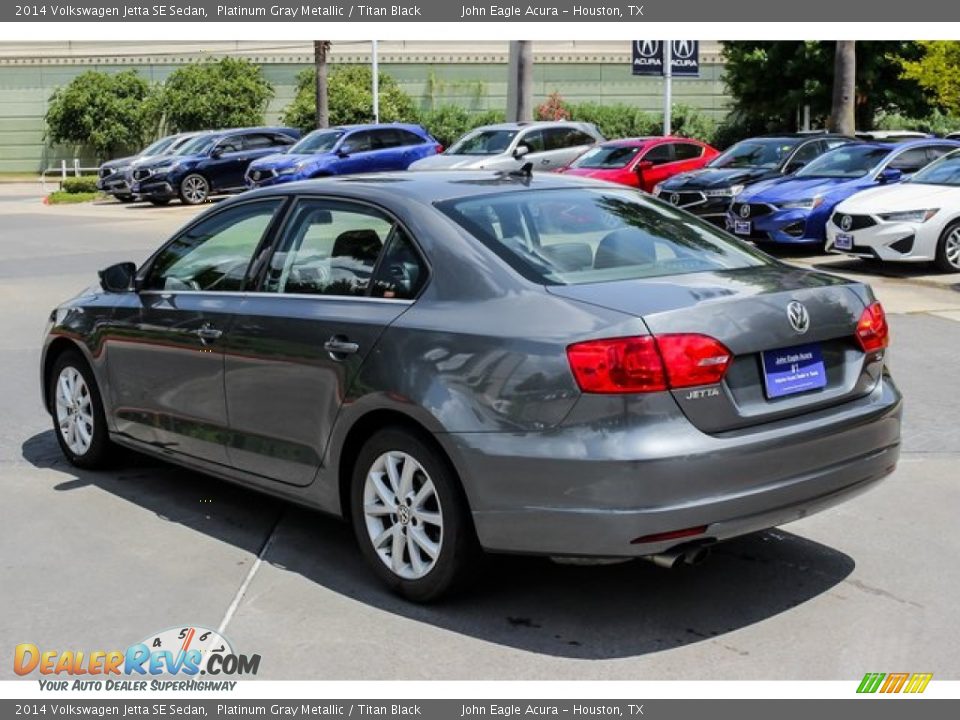 2014 Volkswagen Jetta SE Sedan Platinum Gray Metallic / Titan Black Photo #5