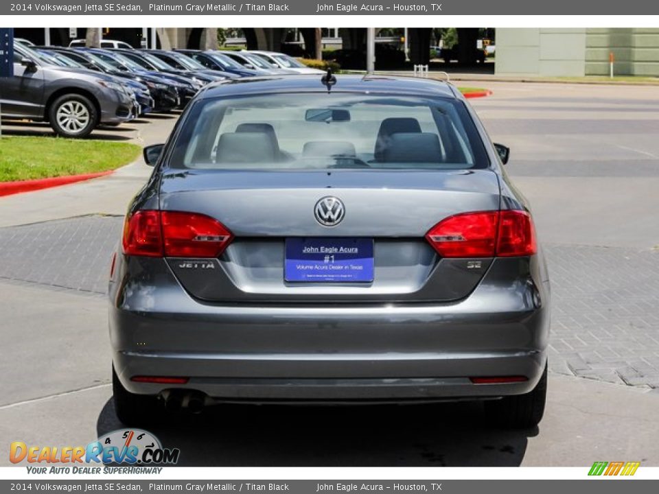 2014 Volkswagen Jetta SE Sedan Platinum Gray Metallic / Titan Black Photo #6