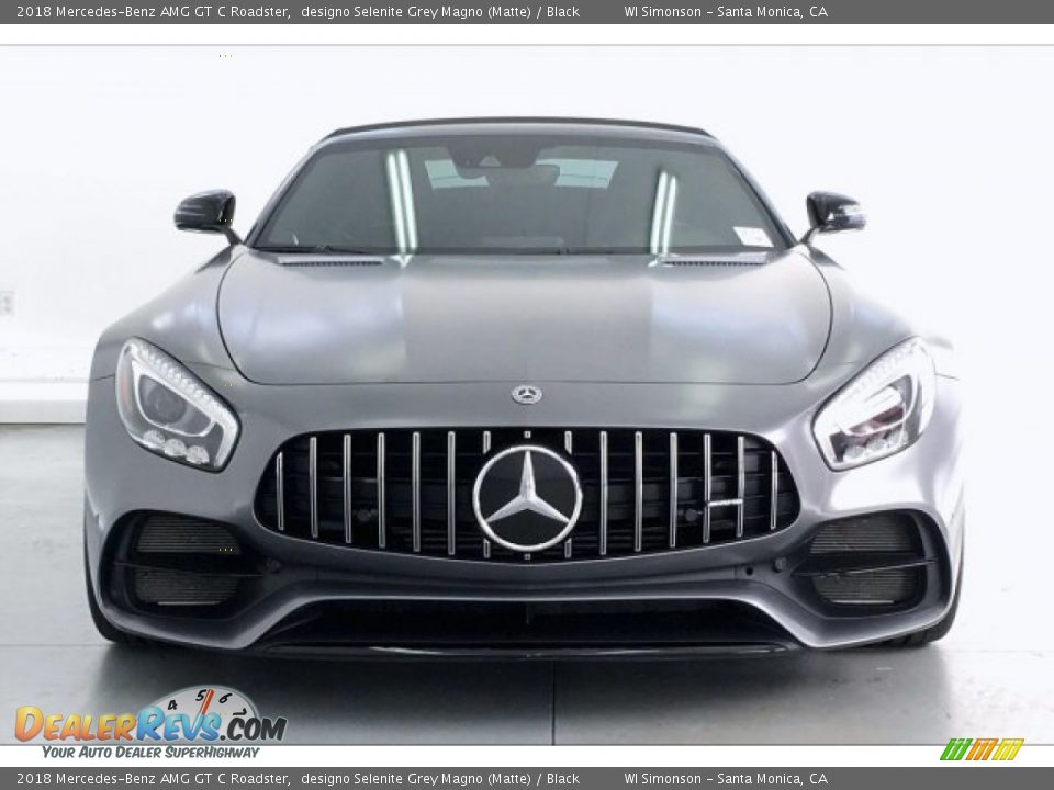 2018 Mercedes-Benz AMG GT C Roadster designo Selenite Grey Magno (Matte) / Black Photo #2