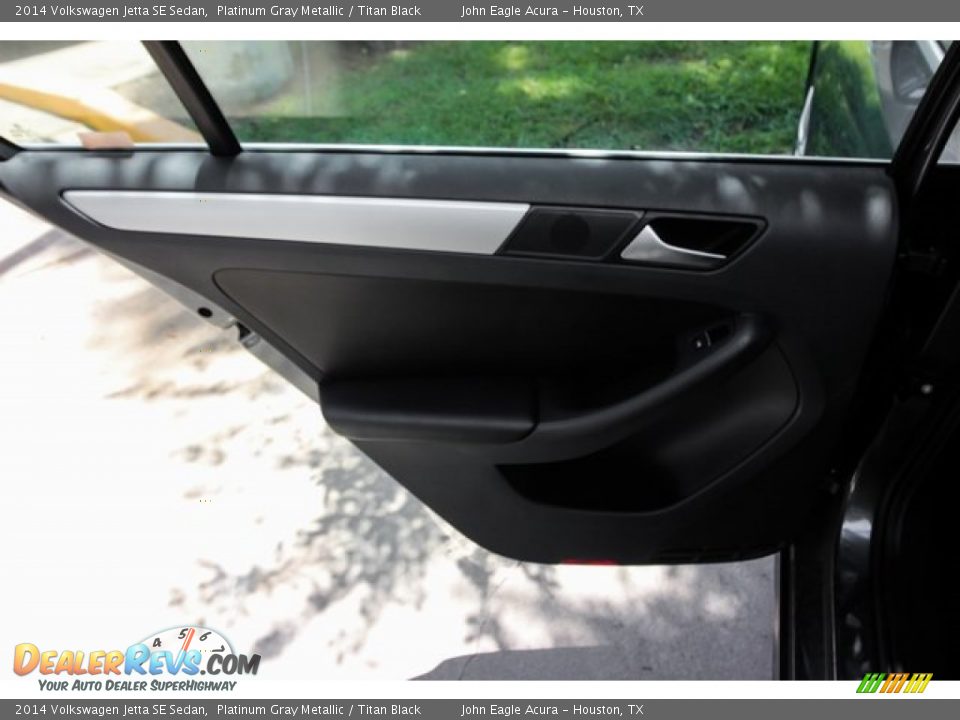 2014 Volkswagen Jetta SE Sedan Platinum Gray Metallic / Titan Black Photo #19