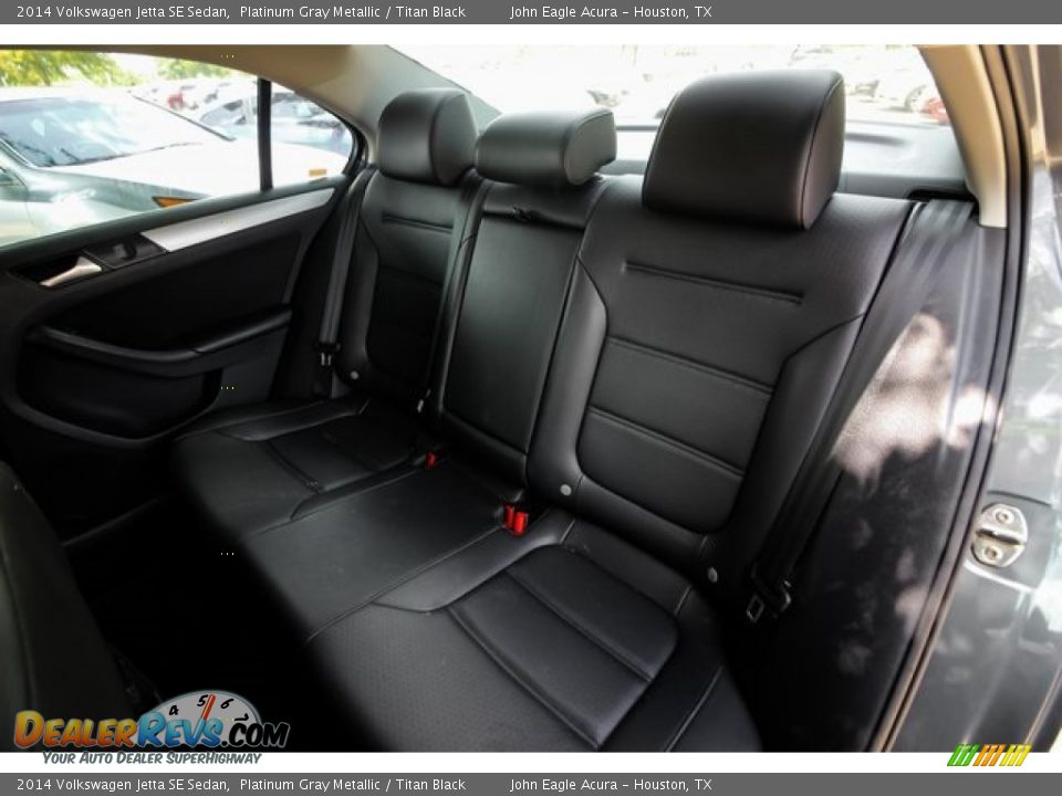2014 Volkswagen Jetta SE Sedan Platinum Gray Metallic / Titan Black Photo #20