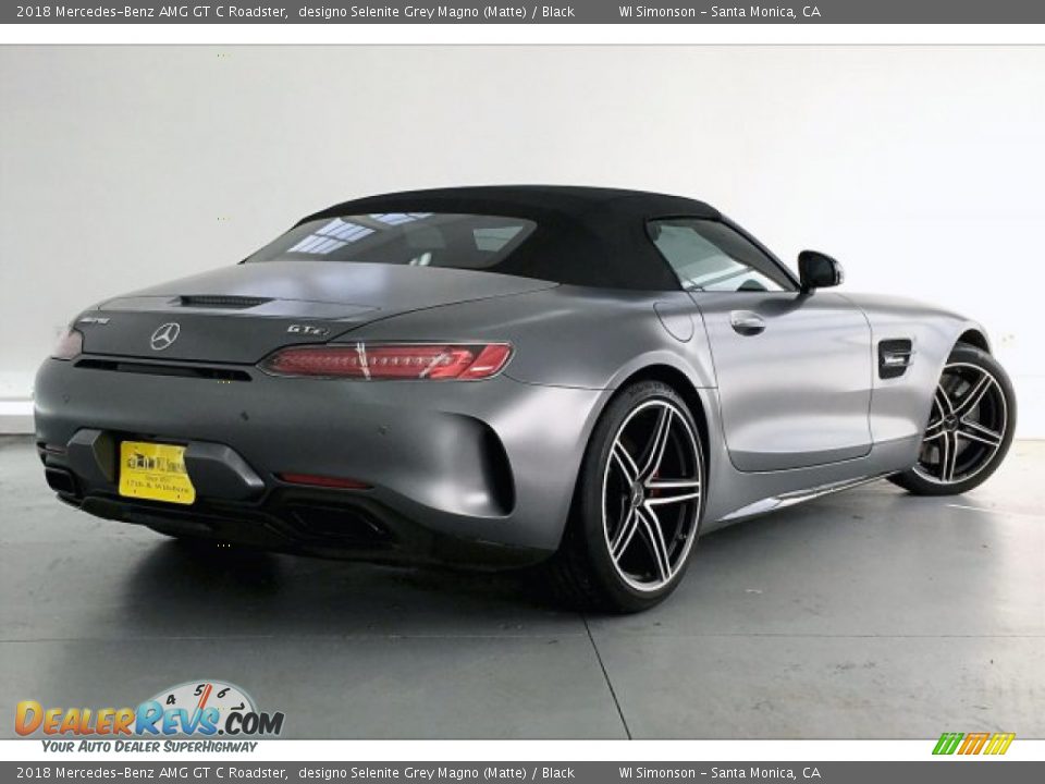 2018 Mercedes-Benz AMG GT C Roadster designo Selenite Grey Magno (Matte) / Black Photo #14