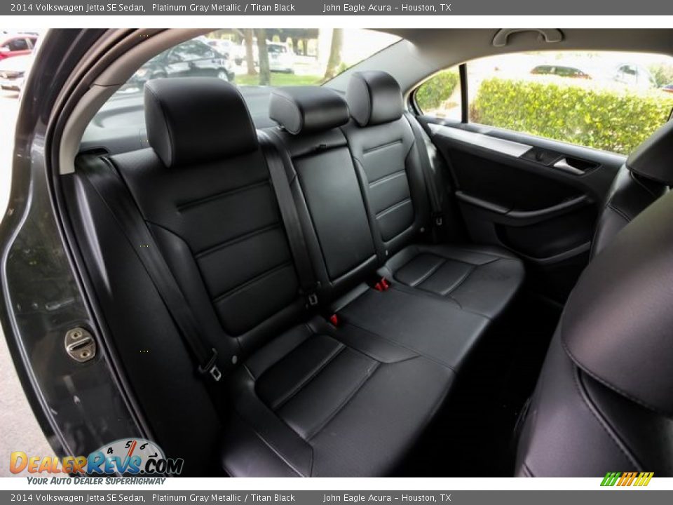 2014 Volkswagen Jetta SE Sedan Platinum Gray Metallic / Titan Black Photo #22