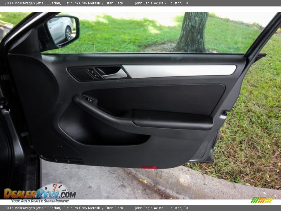 2014 Volkswagen Jetta SE Sedan Platinum Gray Metallic / Titan Black Photo #23