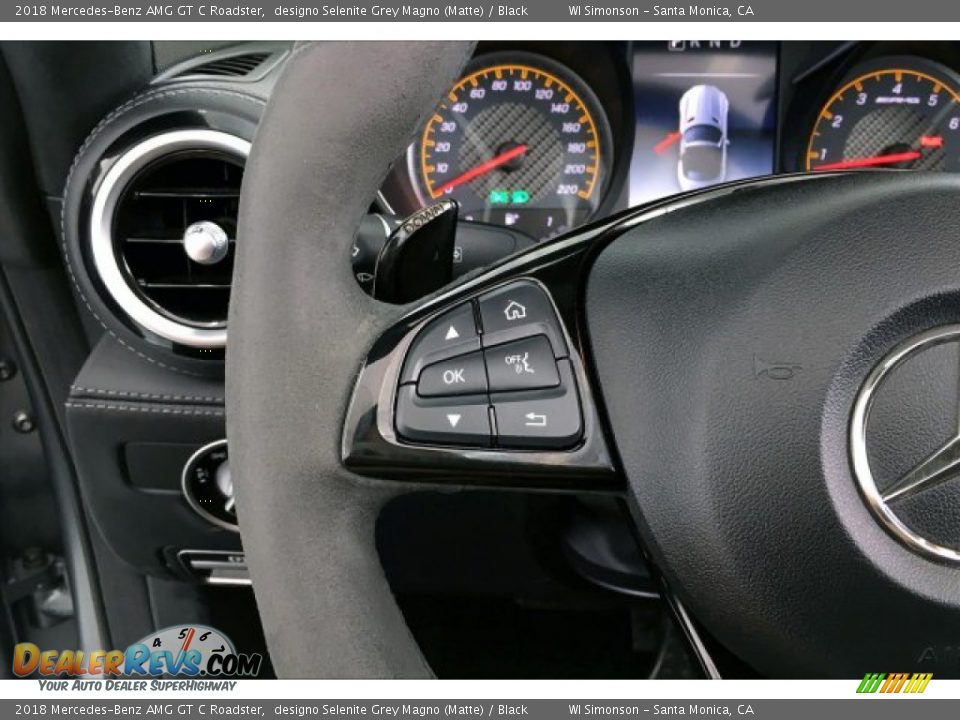 2018 Mercedes-Benz AMG GT C Roadster Steering Wheel Photo #16