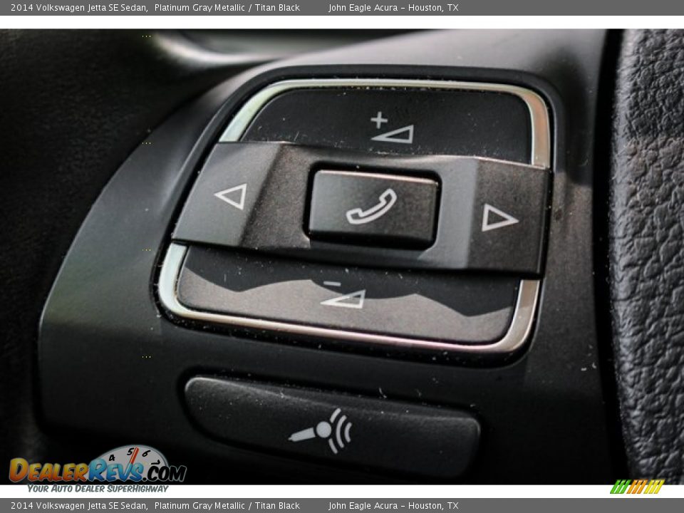 2014 Volkswagen Jetta SE Sedan Platinum Gray Metallic / Titan Black Photo #31