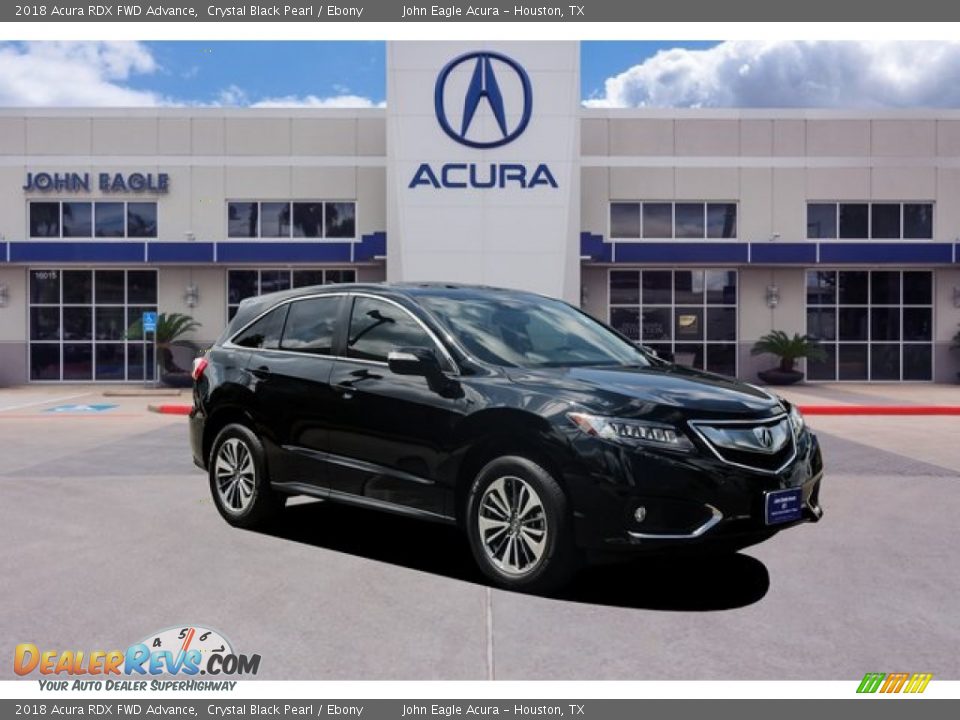 2018 Acura RDX FWD Advance Crystal Black Pearl / Ebony Photo #1