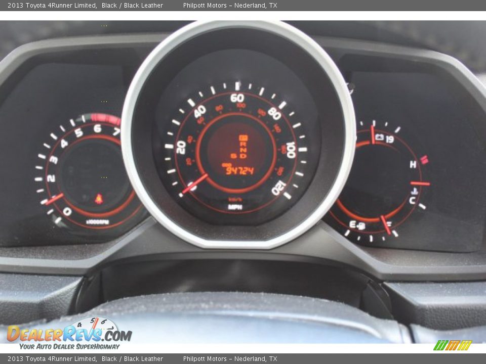 2013 Toyota 4Runner Limited Black / Black Leather Photo #16