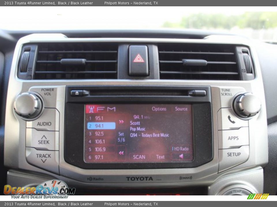 2013 Toyota 4Runner Limited Black / Black Leather Photo #18