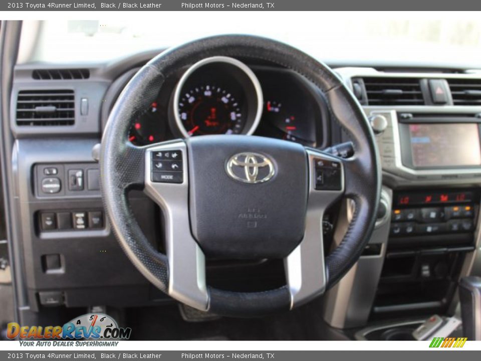 2013 Toyota 4Runner Limited Black / Black Leather Photo #26