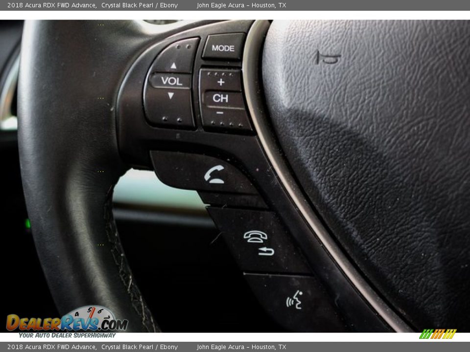 2018 Acura RDX FWD Advance Crystal Black Pearl / Ebony Photo #35