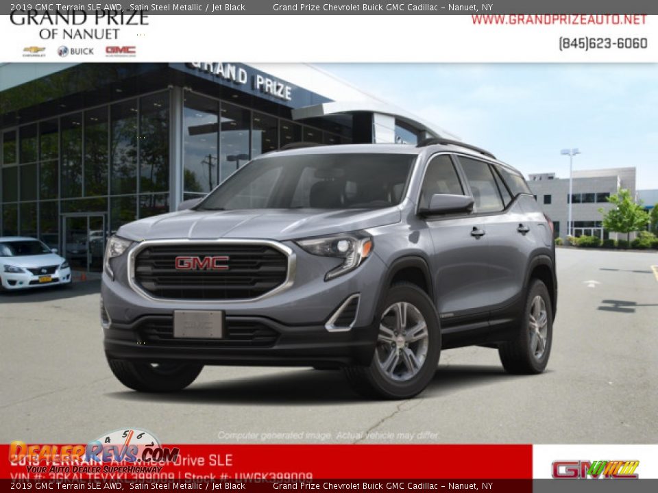 2019 GMC Terrain SLE AWD Satin Steel Metallic / Jet Black Photo #1