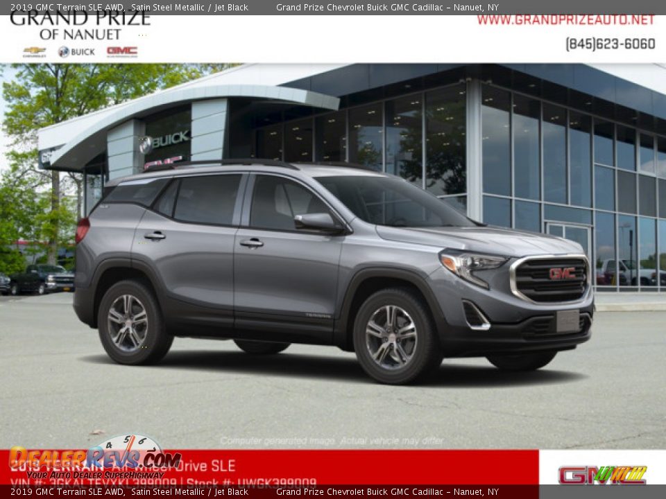 2019 GMC Terrain SLE AWD Satin Steel Metallic / Jet Black Photo #4