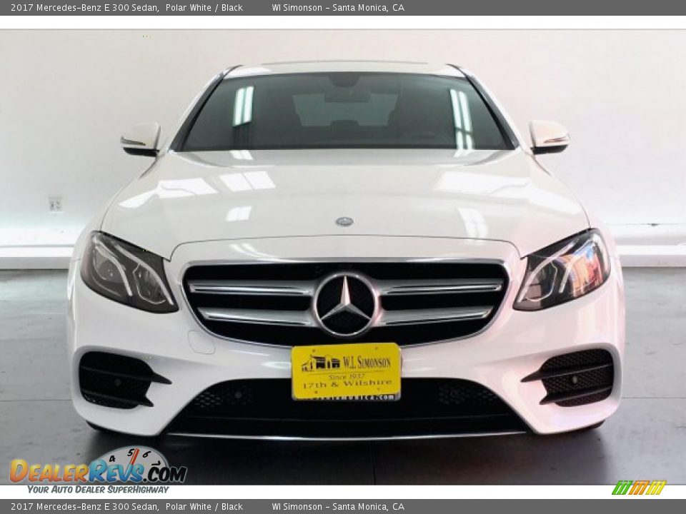 2017 Mercedes-Benz E 300 Sedan Polar White / Black Photo #2