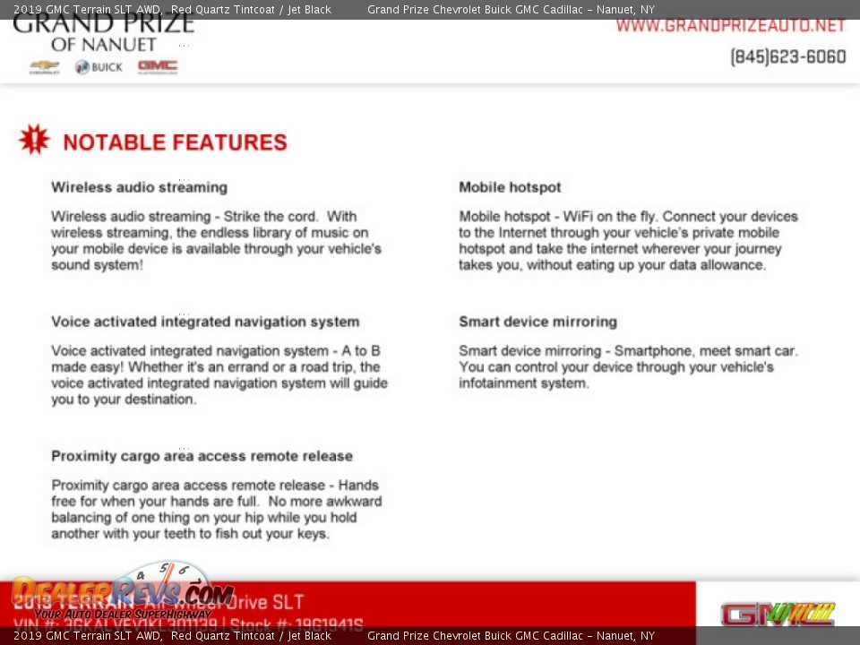 2019 GMC Terrain SLT AWD Red Quartz Tintcoat / Jet Black Photo #9