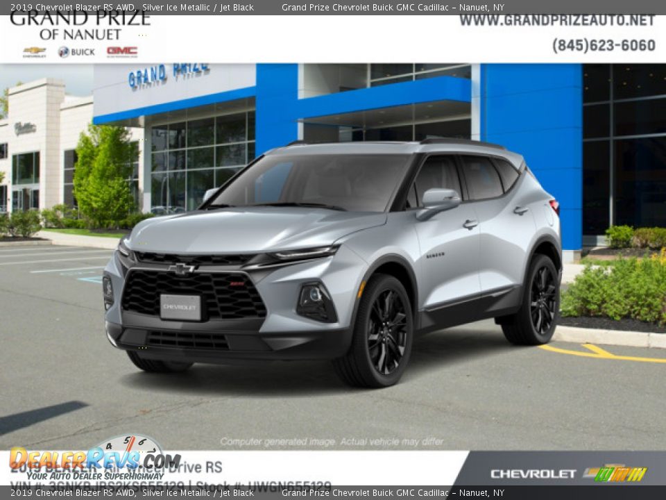 2019 Chevrolet Blazer RS AWD Silver Ice Metallic / Jet Black Photo #1