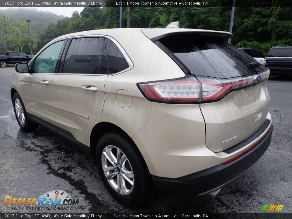 2017 Ford Edge SEL AWD White Gold Metallic / Ebony Photo #5