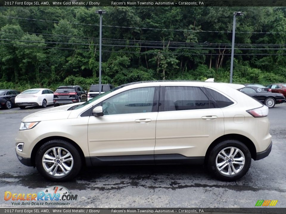 2017 Ford Edge SEL AWD White Gold Metallic / Ebony Photo #6