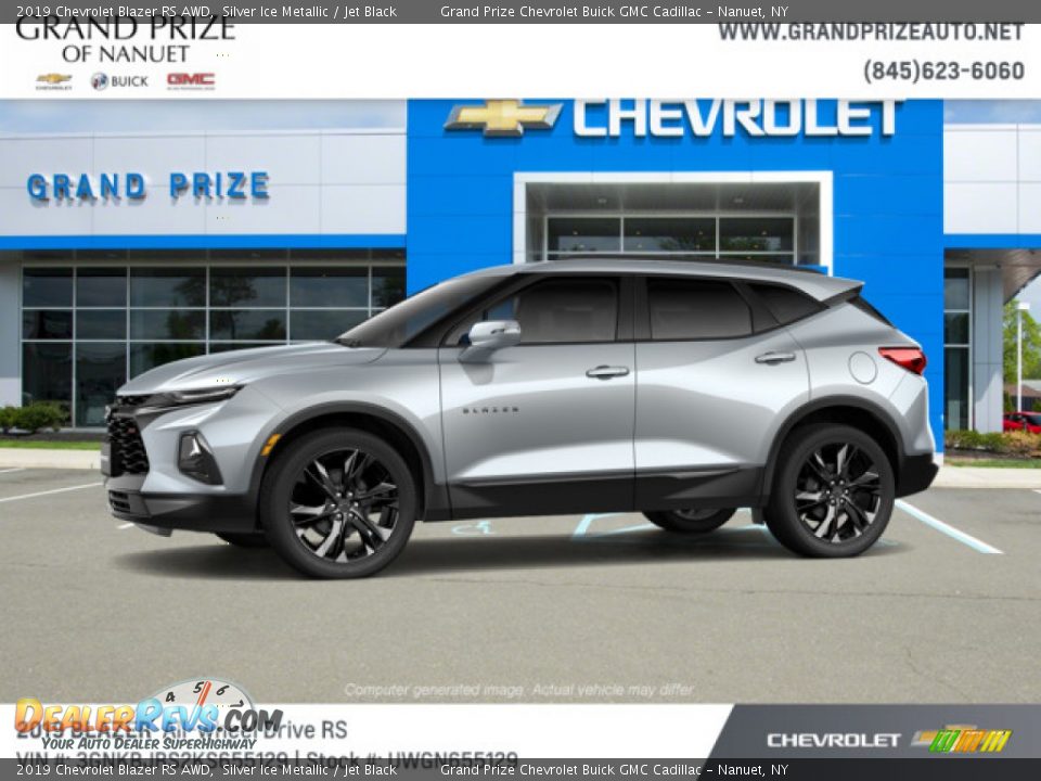 2019 Chevrolet Blazer RS AWD Silver Ice Metallic / Jet Black Photo #3