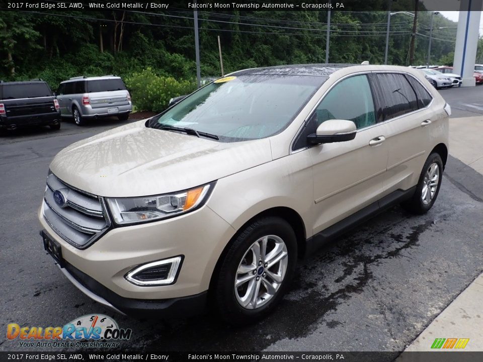 2017 Ford Edge SEL AWD White Gold Metallic / Ebony Photo #7