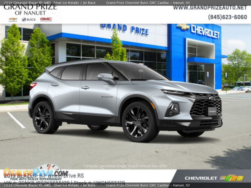 2019 Chevrolet Blazer RS AWD Silver Ice Metallic / Jet Black Photo #5