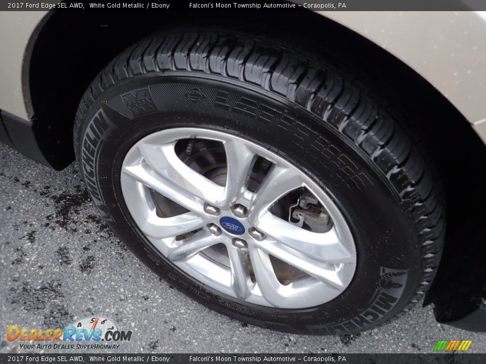 2017 Ford Edge SEL AWD White Gold Metallic / Ebony Photo #10