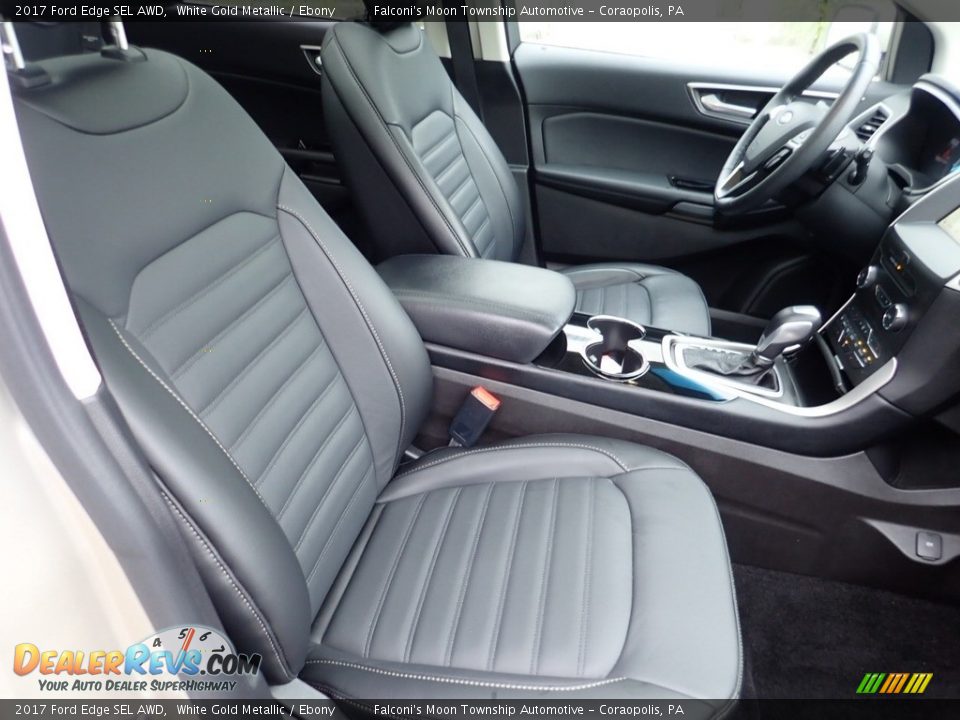 2017 Ford Edge SEL AWD White Gold Metallic / Ebony Photo #11