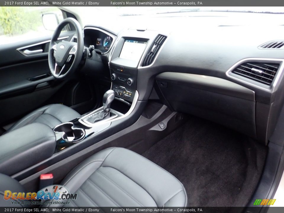 2017 Ford Edge SEL AWD White Gold Metallic / Ebony Photo #12