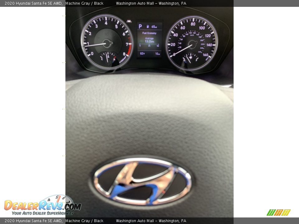 2020 Hyundai Santa Fe SE AWD Machine Gray / Black Photo #31